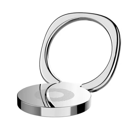 Baseus Magnetisk Finger Ring - MagSafe Kompatibel - Sølv