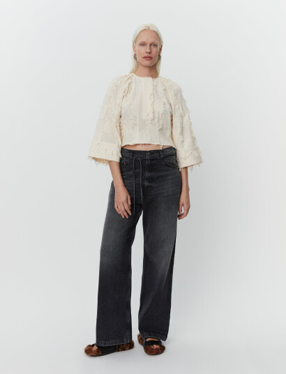 Day Birger et Mikkelsen Cilia - Organic Cotton Texture Rd - Cream - 40 Day Birger et Mikkelsen Cilia - Organic Cotton Texture Rd - Cream - 40