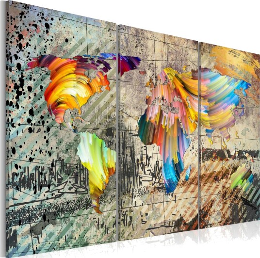 Bilde World Full Of Colours 90x60 Artgeist sp. z o. o.