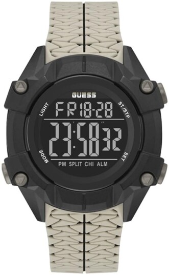 Guess Herreklokke GW0342G2 Rex LCD/Gummi Ø47 mm Guess Herreklokke GW0342G2 Rex LCD/Gummi Ø47 mm