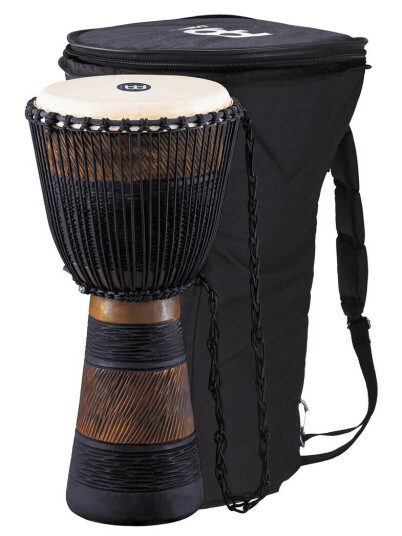 Meinl Adj3-L African Djembe, Large M/bag 12" Brun/blk G Meinl Adj3-L African Djembe, Large M/bag 12" Brun/blk G
