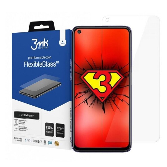 3Mk Skjermbeskytter til Xiaomi Redmi Note 9T (5G) - Gjennomsiktig Hybrid Glass