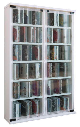 Galerie hylle , CD-stativ, 12 rom hvit.