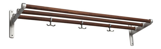 Essem Design Nostalgi sko- eller hattehylle Valn?tt, aluminiumsstativ Essem Design Nostalgi sko- eller hattehylle Valn?tt, aluminiumsstativ