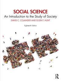 Social Science Av David Colander, Elgin Hunt