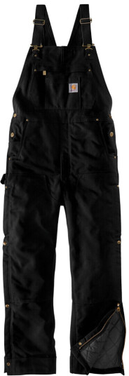 Carhartt Firm Duck Insulated BIB totalt sett XL Svart