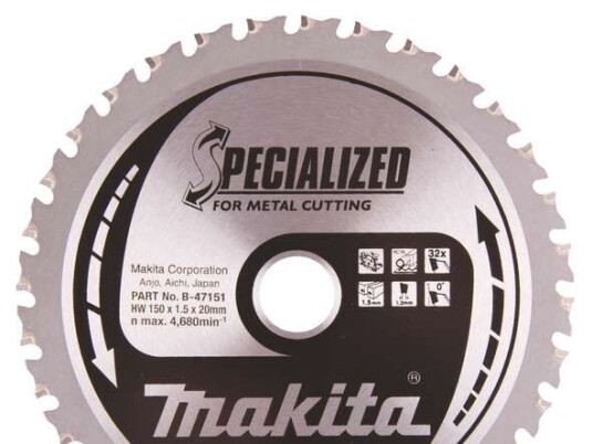 Makita Sirkelsagblad 150mm 32T for Metall DCS553 DCS553RTJ