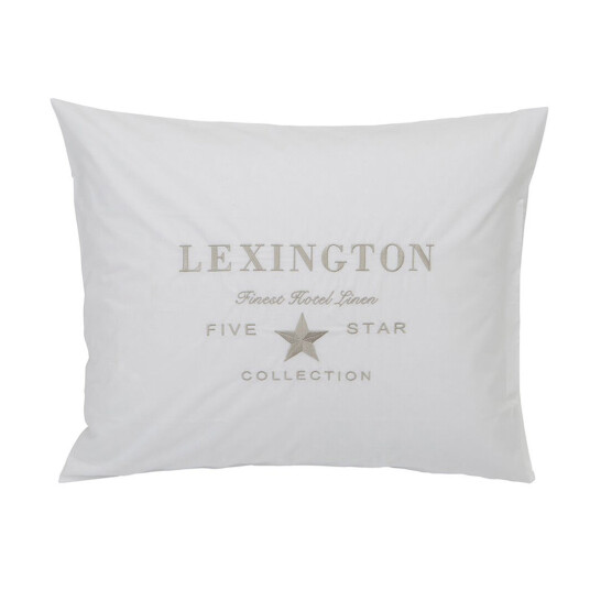 Lexington Hotel Embroidery putevar 50 x 60 cm Hvit-lysbeige Lexington Hotel Embroidery putevar 50 x 60 cm Hvit-lysbeige