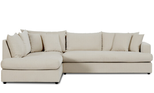 Soffadirekt BOLNUEVO L sofa Venstre Hel Pute Beige Soffadirekt BOLNUEVO L sofa Venstre Hel Pute Beige