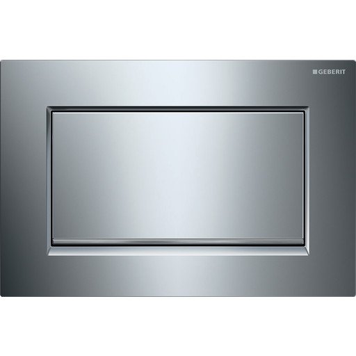 Geberit Sigma 10 Square Betjeningsplate, Krom/børstet Krom