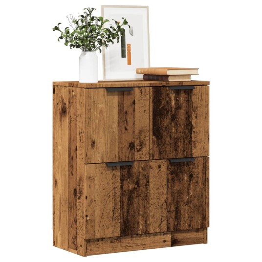 Skjenk gammelt tre 60x30x70 cm konstruert tre 8721158441799