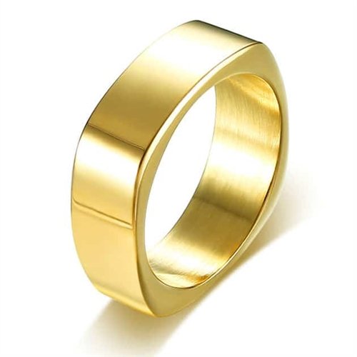 K1 rustfritt forgylt stål ring K1 rustfritt forgylt stål ring