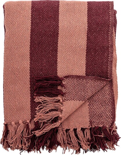 Bloomingville Frello Throw RED 160X130 cm