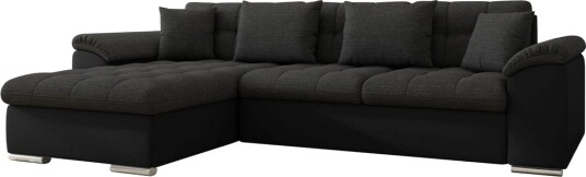Camior Sofa med Divan 3 seter Svart