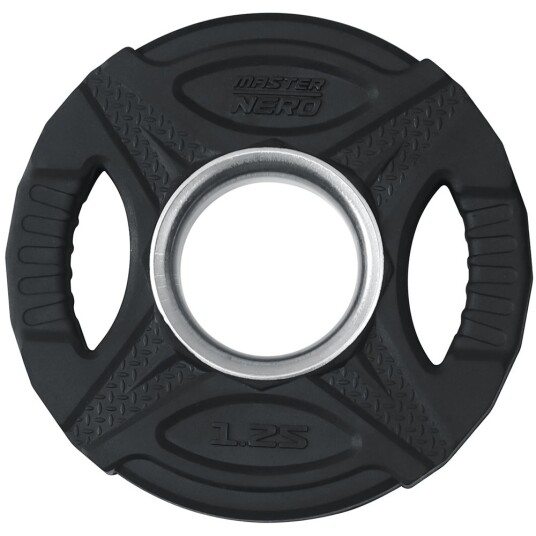 Master Fitness Nero Rubber Plate
