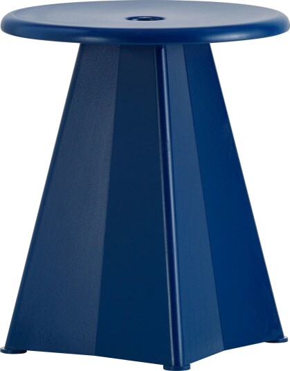 Tabouret Métallique Krakk Prouvé Bleu Marcoule