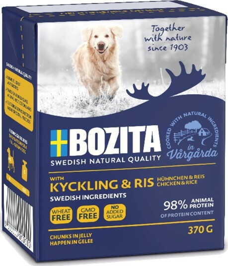 Bozita Biter I Gelé 6 X 370 G Kylling Og Ris Bozita Biter I Gelé 6 X 370 G Kylling Og Ris