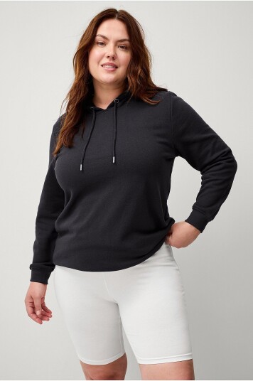 Ellos Plus collection Korte sykkelshortser med høy midje Hvit Ellos Plus collection Korte sykkelshortser med høy midje Hvit