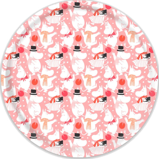 Opto Design Moomin Celebration brikke Ø31 cm Hvit rosa