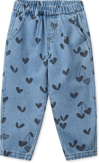 Liewood Borris Printed Denim Pants W Pocket SWEETHEARTS / DENIM 92