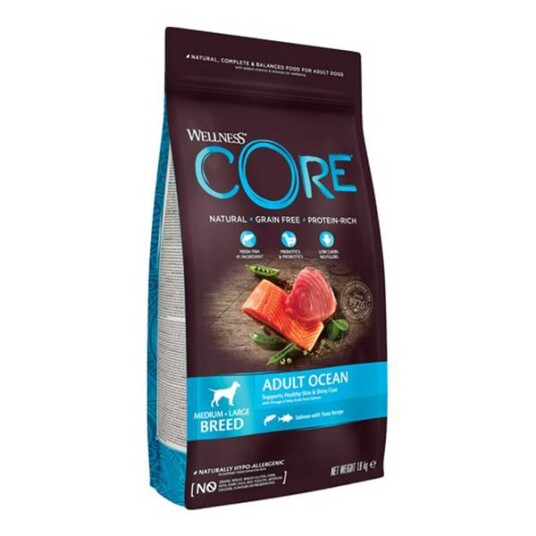 CORE Hundefôr Medium & Large Breeds 1,8 kg med Laks og Tunfisk CORE Hundefôr Medium & Large Breeds 1,8 kg med Laks og Tunfisk