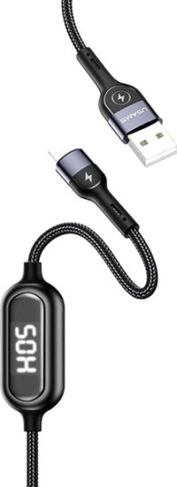 Usams U48 Lynkabel 1,2 M 2 A Hurtigladende Led Svart/Svart Sj423usb01 Us-Sj423