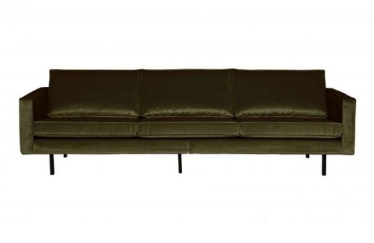 BePureHome - Rodeo 3 pers. sofa fløyel - Hunter green