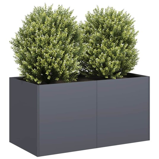 vidaXL Plantekasse antrasitt 80x40x40 cm kaldvalset stål vidaXL Plantekasse antrasitt 80x40x40 cm kaldvalset stål