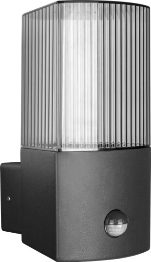 Vegglampe Orno Peonia Utendørs Armatur Med Bevegelsessensor E27 Maks. 15W Ip54 Svart