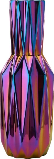POLSPOTTEN Vase Oily Multi/patterned Ø14X H41.5CM POLSPOTTEN Vase Oily Multi/patterned Ø14X H41.5CM