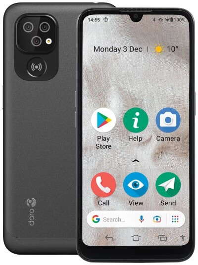 Doro 8110 Smarttelefon 6.1" 4G med Trippelkamera Grafitt Doro 8110 Smarttelefon 6.1" 4G med Trippelkamera Grafitt