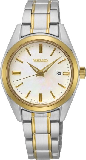 Seiko, Basic dameklokke med flerfarget stållenke