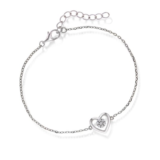 Pan Jewelry Armbånd i sølv med zirkonia