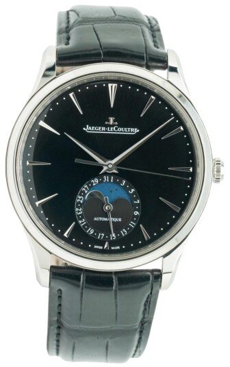 Jaeger LeCoultre Herreklokke 1368471 Master Ultra Thin Sort/Lær Ø39 Jaeger LeCoultre Herreklokke 1368471 Master Ultra Thin Sort/Lær Ø39