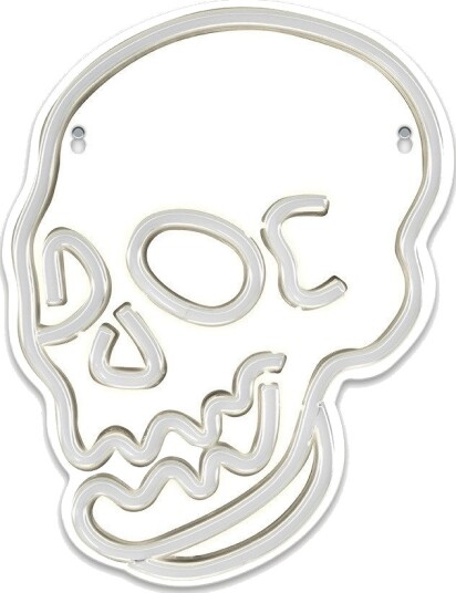 Forever Light FPNE07X Neon PLEXI LED Vegglampe Hodeskalle