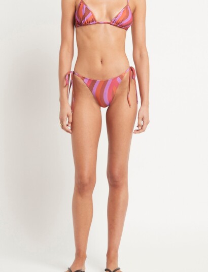 Faithfull The Brand Izzi Bikini Top Pink XS