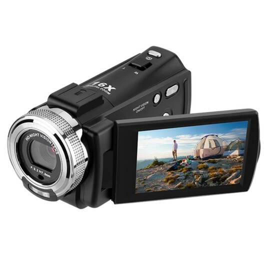 1080P Full HD-videokamera Støtter nattsyn Vlog Youtube-kamera