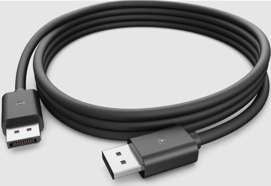Dell Cb325d Displayport Kabel Displayport Hann Til Displayport Hann Displayport 1.4 1.83 M 4K 120 Hz Støtte 8K 60Hz Støtte 5K 60Hz Støtte Hdr Støtte Svart