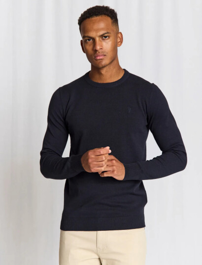 Bruun & Stengade Bs Jupiter Regular Fit Knitwear   Navy   XXL