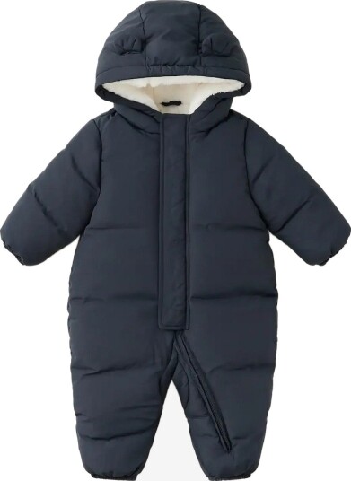 Mango Quilted Hoodie With Ear Details NAVY 6 9M Mango Quilted Hoodie With Ear Details NAVY 6 9M