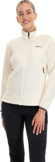 Bergans Rabot Merino FleeceMidlayer Jacket Women Vanilla White