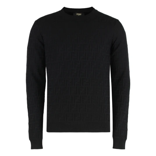Fendi Herre Strikkevarer Svart M, Fendi Herre Strikkevarer Svart M,