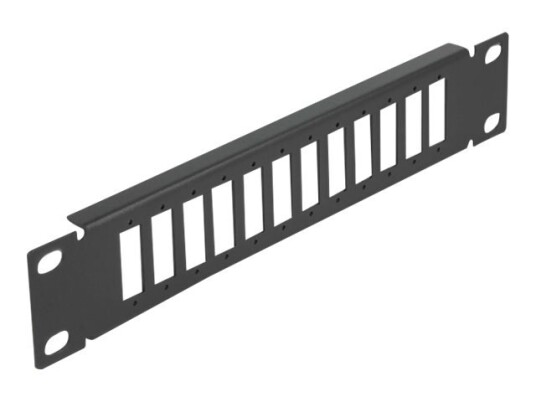 Delock - Patchpanel (Blank) - Sortering - 1U - 10" - 12 Porter