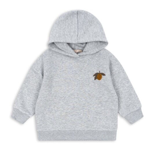 Konges Sløjd   Hettegenser Lou Sweat Grey Melange   86