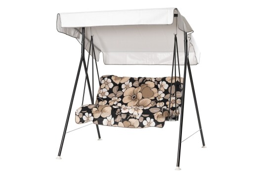 Duetto Komplett Hengekøye 130 cm Grå/Blomstrete Duetto Komplett Hengekøye 130 cm Grå/Blomstrete