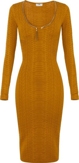 Elisabetta Franchi Dame Kjoler Gul M,
