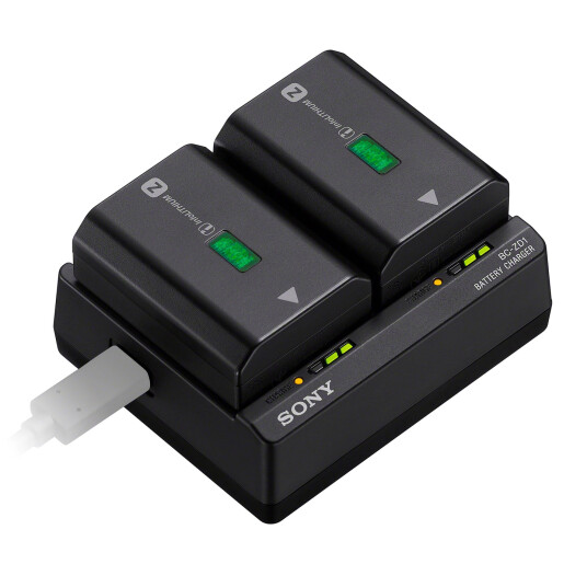 Sony BC-ZD1 Batterilader Dobbel-lader for NP-FZ100-batterier Sony BC-ZD1 Batterilader Dobbel-lader for NP-FZ100-batterier