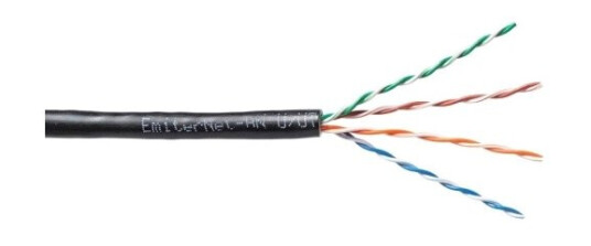 Emiternet Outdoor Pvc+Pe Utp (U/Utp) Cat.5E Cable 4X2x0.5 Pe Wire