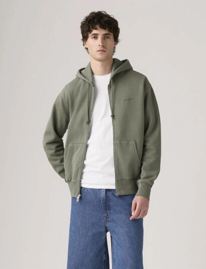 Levi"s® Authentic Full Zip Garment Dye Khaki green L