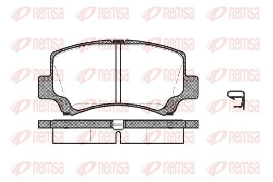 Bremseklosser REMSA 0710.02 Bremseklosser REMSA 0710.02